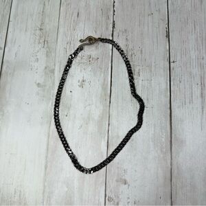 Black Heavy Chain Snake Clasp Necklace